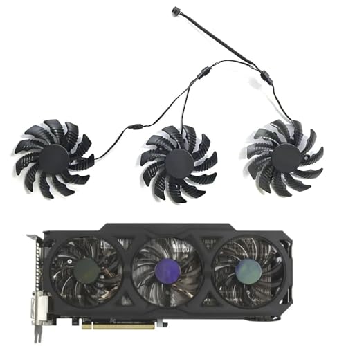 3FAN 75MM 3PIN PLD08010S12H Suitable for Gigabyte AMD Radeon R9 270X 280X 290X WINDFORCE 3X Graphics Card Fan