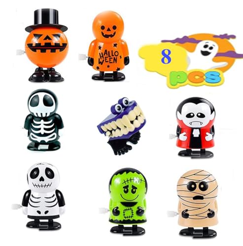 UCKriito Halloween Aufziehspielzeug 8 Stück Spielzeug Wind up Spielzeug für Halloween Party Kinder Geschenk Goody Bag Füllen