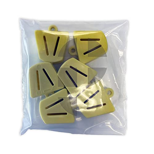 Small Yellow Dental Bite Blocks - Autoclave Dental Silicone Mouth Props For Child - Pediatric Mouth Prop Bite Block Dental (Bag Of 6) By Plastcare Usa #TOP1