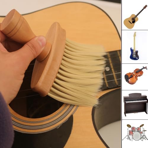 Cepillo Quitapolvo para Instrumentos, Doble Cara, Madera miniatura 5