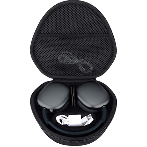 RIYADAone Twarde etui kompatybilne ze słuchawkami nausznymi Apple AirPods Max (Midnight)
