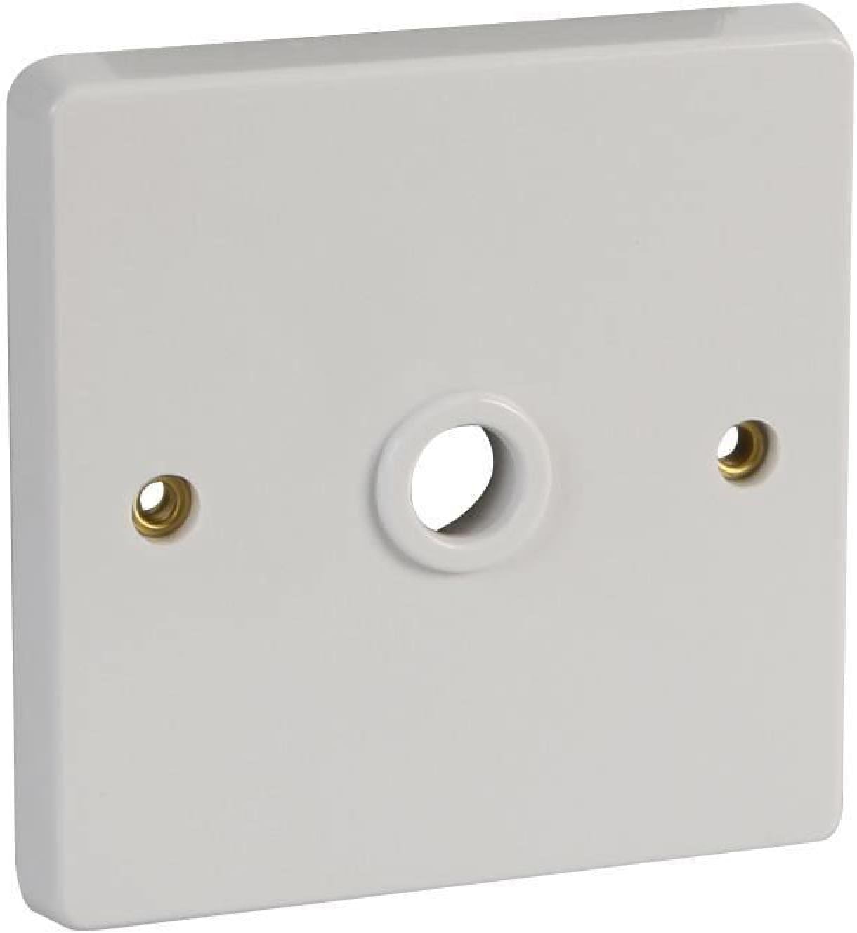 CRABTREE 4075 Flex Outlet Plate 1 Gang Cable Clamp 20A White