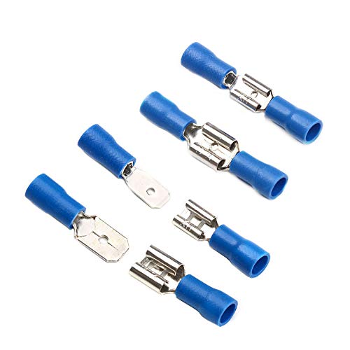 Lot de 100 cosses froides isolées assorties - Connecteurs de cosses en U - Pour câble électrique