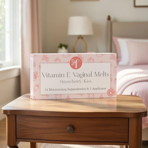 Image of Femallay Organic Vaginal Melts - Strawberry 2 Pack - Moisturizes and Refreshes - 14 Count + Applicator