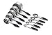 Measuring Cups and Measuring Spoons set by Chef U | Stainless Steel Measuring Cups and Spoons Set of 10 | Liquid Measuring Cup or Dry Measuring Cup Set | Stainless Measuring Cups | Nesting (Gray)