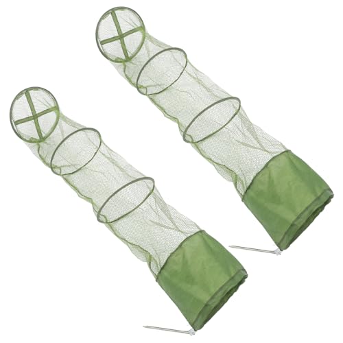 KESYOO 2Pcs Portable Multi Function Fish Trap Net Durable Crawfish and Lobster Catching Easy to Use Design for Fishing Supplies