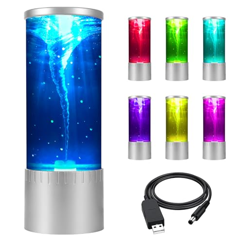 Tornado Lava Lamp & Night Light - Mesmerizing Motion & Soft Glow...