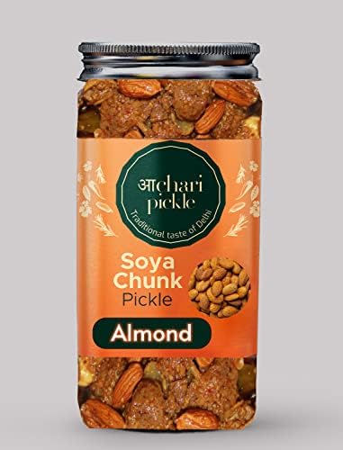 Soya Chunk with Almond Pickle I Home Made Soya Pickle with Badam (400GM) Taste Bhi Health Bhi ||Ghar Ka Achar |Soyabean Badam Ka Achar I (Vegetarians Ka Chicken/Mutton Pickle)