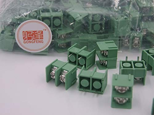 Davitu Davitu 300PCS NEW 7.62-2P Terminal Connector 7.62mm pin Pitch Splicing Special Wholesale to Russia - (Color: Black)