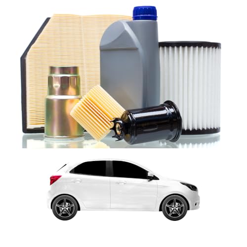 Kit Tagliando FORD KA 1.2 51 Kw (2008-2016) - 3 Litri Olio + Filtro Olio, Aria, Abitacolo
