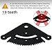 19 Teeth Steering Sector Gear Kit Compatible with John Deere Lawn Tractor John Deere D100 D105 D110 D120 D125 D130 D140 D150 D160 D170 with Pinion Gear & Bushing, Direct Replace