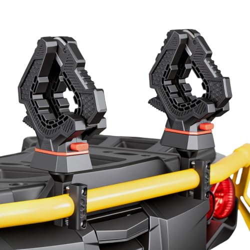 KEMIMOTO ATV Tool Rack, One-Button Quick Release Bow Holder with 360°Swivel