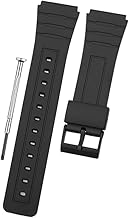 DBLACK ''CDS1'' 18mm Watch Strap // Compatible With ''CASIO'' F-91W, F-91WG, F-91WM, F-94WA, F-93W, F-105W, F-106W, F-28W & Other Models