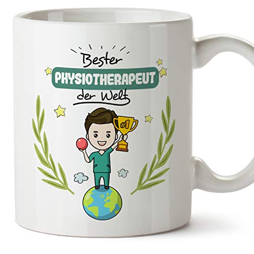 MUGFFINS Tasse / Becher Physiotherapeut (Beste der Welt) - Lustige und Originelle Physiotherapie Geschenke