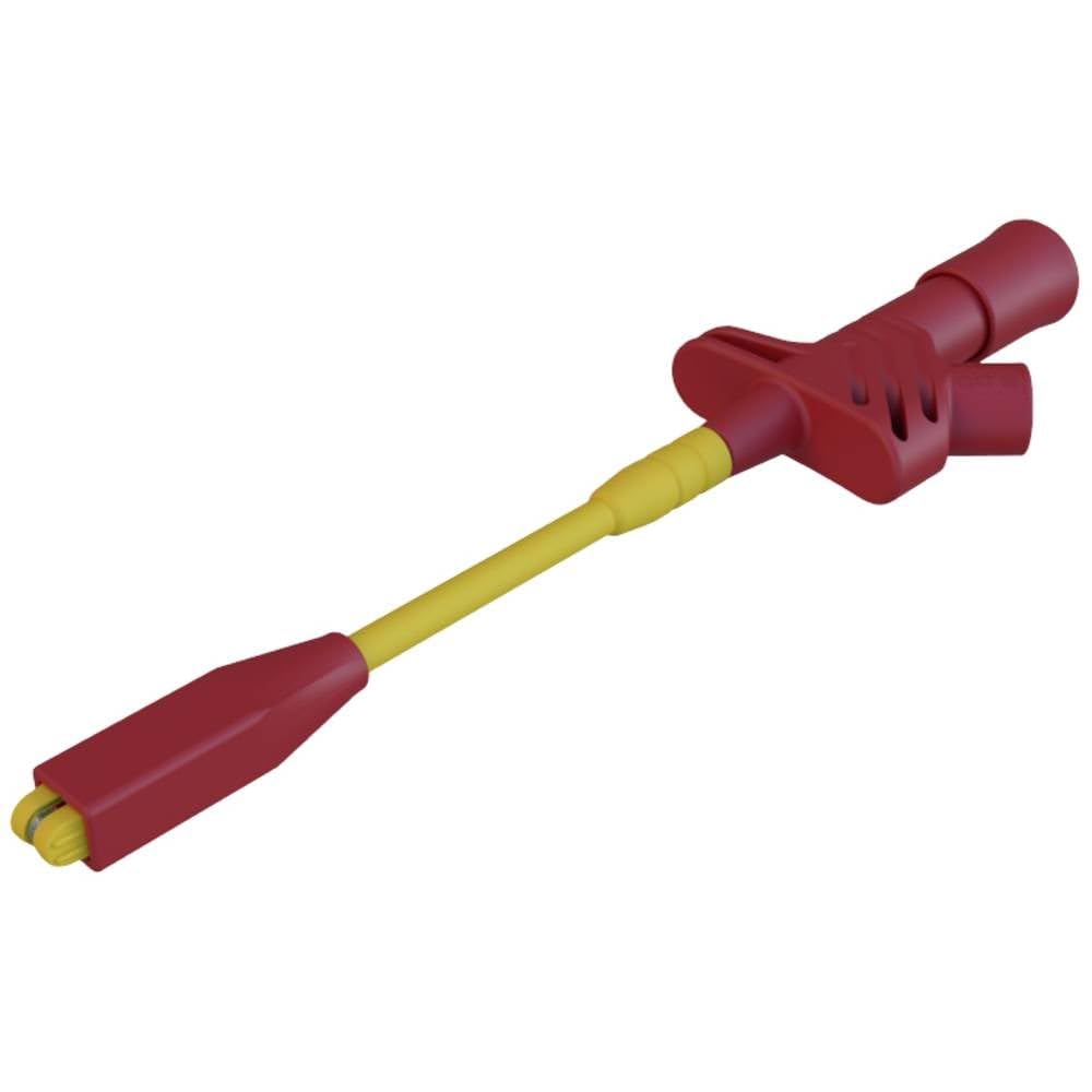Grip-fils SKS Hirschmann KLEPS 2800 enfichable 4 mm CAT III 1000 V rouge