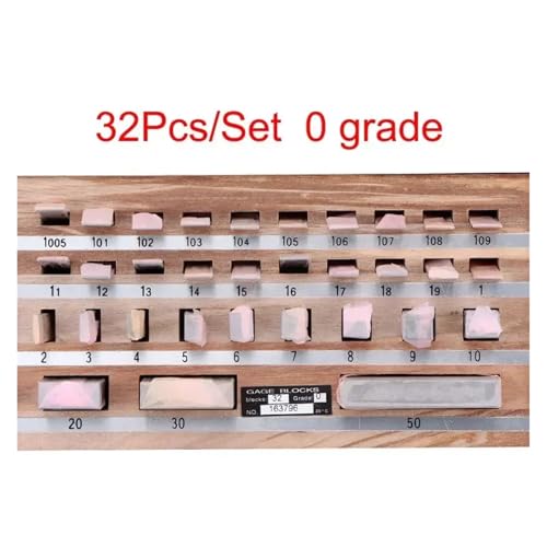 Cale étalon 32 pièces de grade 0 pour étalonnage d'étrier