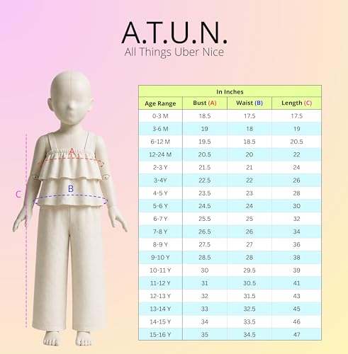 Image of A.T.U.N. Girls Ruffle Jumpsuit GJST FIO MPD