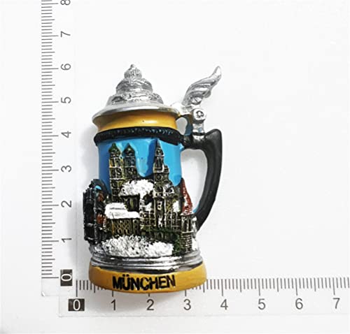 Imán Refrigerador Munich Alemania Souvenir Pintado a Mano miniatura 5