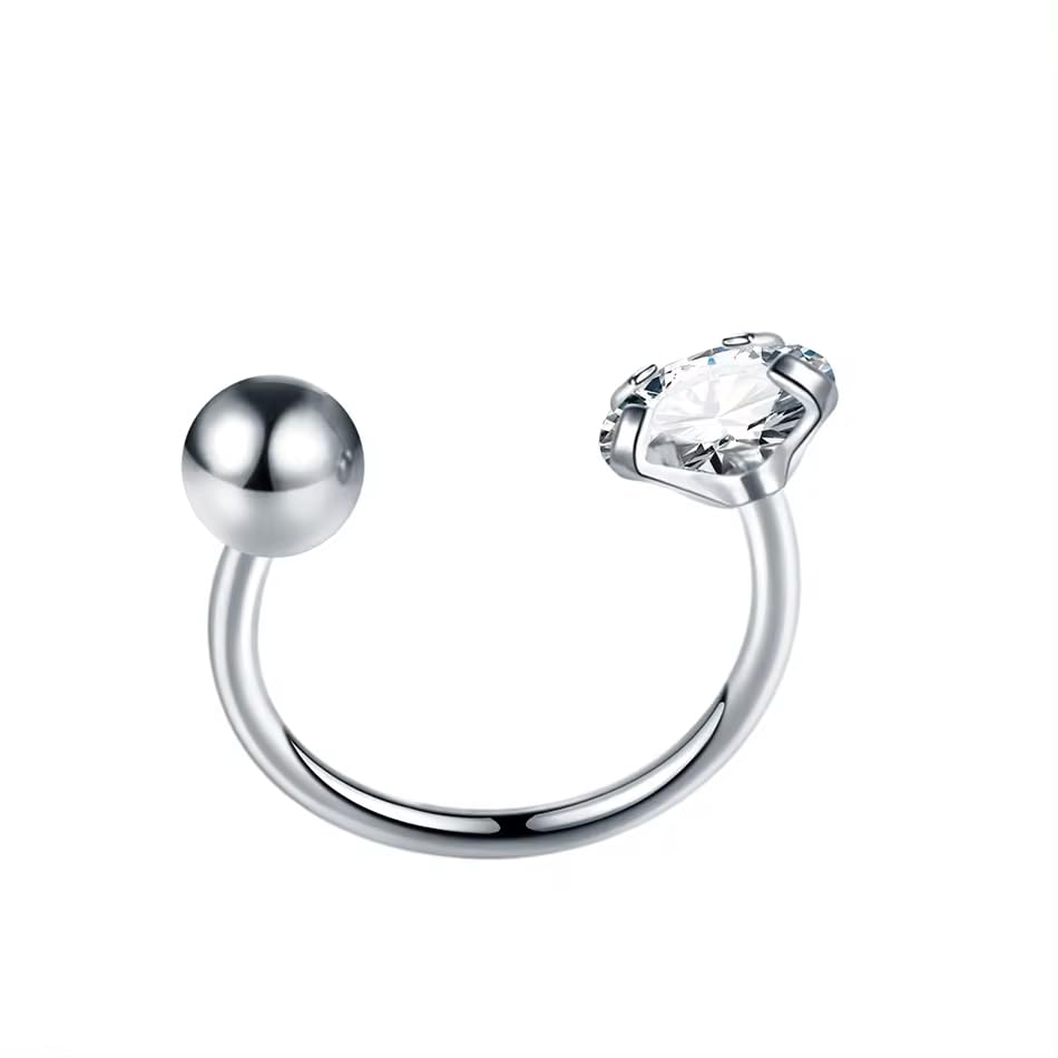 See full amazon price history chart for Arej Enterprises Curve Cubic Zirconia Rhinestone Stud Earring, Clear Gemstone Ball Nose Septum Horseshoe Earring, Eyebrow Lip Helix Tragus Cartilage Stainless Steel Piercing Jewellery Arej Enterprises Curve Cubic Zirconia Rhinestone Stud Earring, Clear Gemstone Ball Nose Septum Horseshoe Earring, Eyebrow Lip Helix Tragus Cartilage Stainless Steel Piercing Jewellery (B0DBZLFCSV) Amazon Price History, Amazon Price Tracker