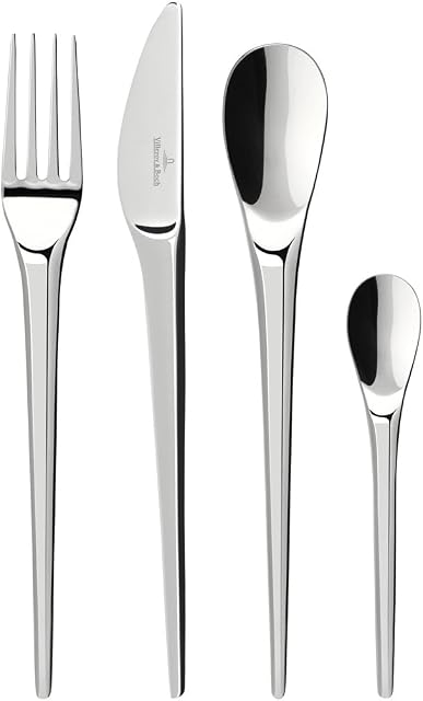 Villeroy & Boch New Moon Cutlery 24 Pieces, Stainless Steel 18/10