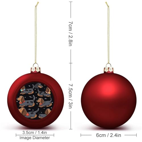 Décorations de Noël teckel résistantes pour éviter la casse des boules - 3