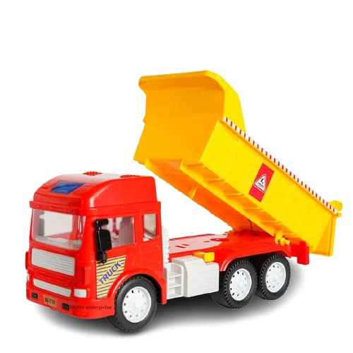 Dhairya Exclusive Collection Of Dumper Truck Construction Vehicles For Kids Pretend Play Toy Trucks Play Set Building Vehicles Set For Kids 3-14 Years(Big Dumper), Multicolor