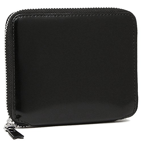 RfM\ z COMME des GARCONS SA2100MI MIRROR INSIDE ZIP AROUND SMALL WALLET ܂z BLACK/SILVER [sAi]