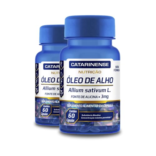 Kit 2 Oleo de Alho Desodorizado - Sem Odor 60 Capsulas Catarinense
