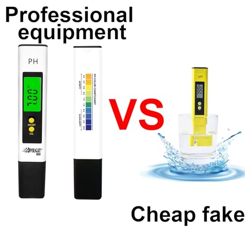 digital ph meter - high accuracy digital water quality tester with 0-14 ph measurement range for household drinking pool and aquarium with atc