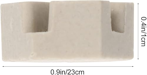 Miniatura 7 de balacoo 10 unidades de soporte de coral de cerámica para fragmentos de coral, base de placa de fragmento de coral, soporte de coral de arrecife