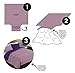 Banzaii Juego de Funda Nórdica Reversible 100% Microfibra 2 Piezas para Cama...