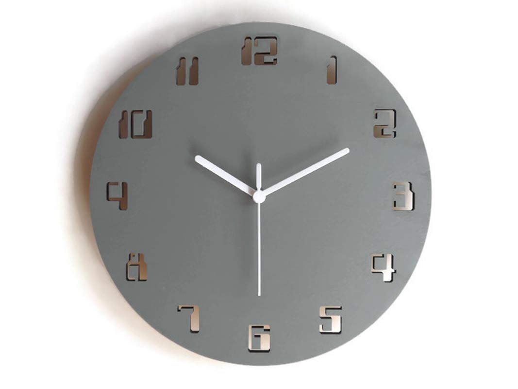 Horloge murale silencieuse 28cm pour chambre et bureau sans tic-tac