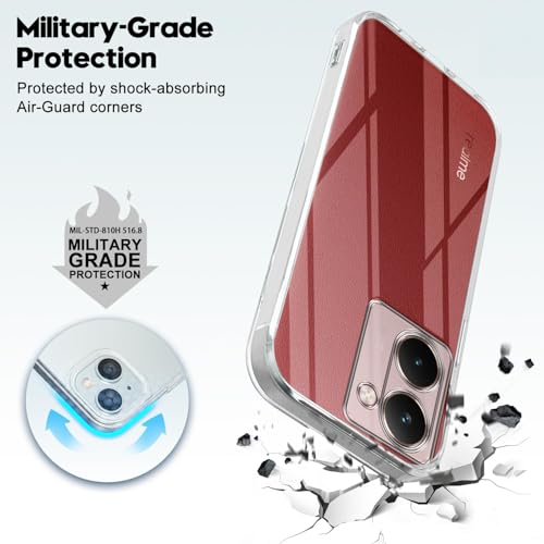 Image of Jkobi Back Cover for Realme P3 Ultra (Silicone Clear Shockproof Case with Camera Protection | Soft and Flexible | Transparent)