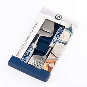 Henri Willig Giftset Delfter Blau Käsehöbel & Käsereibe Holland