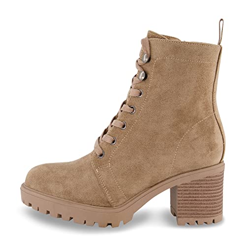 CUSHIONAIRE Women's James lace up boot +Memory Foam, Wide Widths Available2