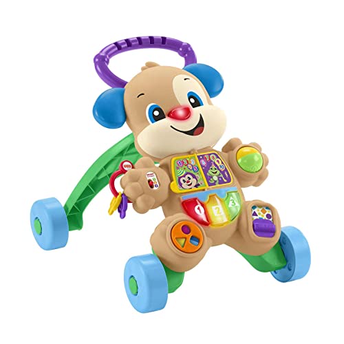 Mattel- Andador Perrito Primeros Pasos HHX15 Fisher Price Juguete, Multicolor