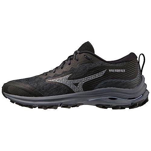 Mizuno Damen Wave Rider GTX Laufen, Black Oblue Silverstar, 39 EU