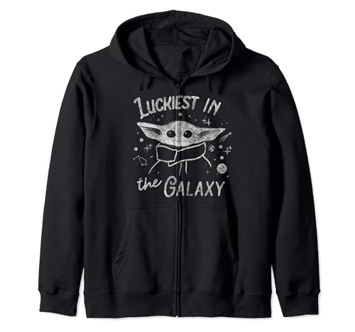 Sweat Star Wars The Mandalorian The Child à capuche noir veste geek Grogu