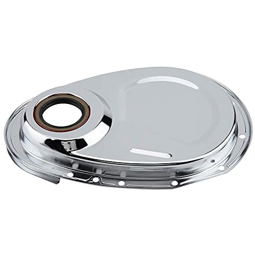 Qiilu Replacement Car Aluminum Alloy Timing Chain Cover Kit Gasket Seal Bolts Fit For Sbc 283 327 305 350 383 400 Engines #TOP6