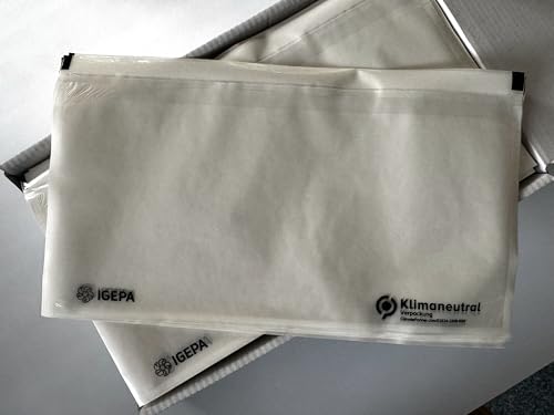 Buste Rosse Plastificate Per Spedizioni - Formato C5 (240x180mm), Chiusura Autoadesiva, Confezione 100 Pezzi - Foto 2