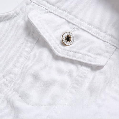 Denim Vest Men Ripped Distressed Classic Vintage Western Sleeveless Button Down Jean Vest4