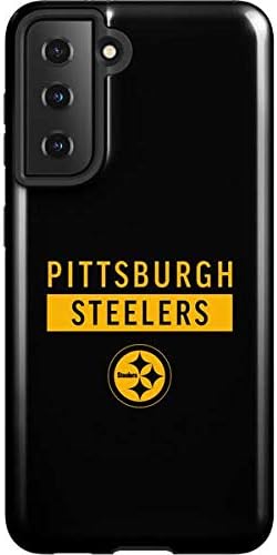 Skinit Pro Phone Case Compatible with Galaxy S21 5G - Officially Licensed NFL Pittsburgh Steelers Double Vision Design