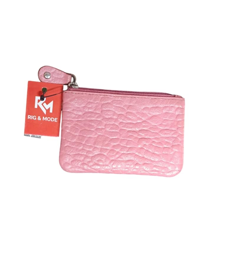 Rig & Mode Women's Pink Zip Wallet with Key Rings-picture-17
