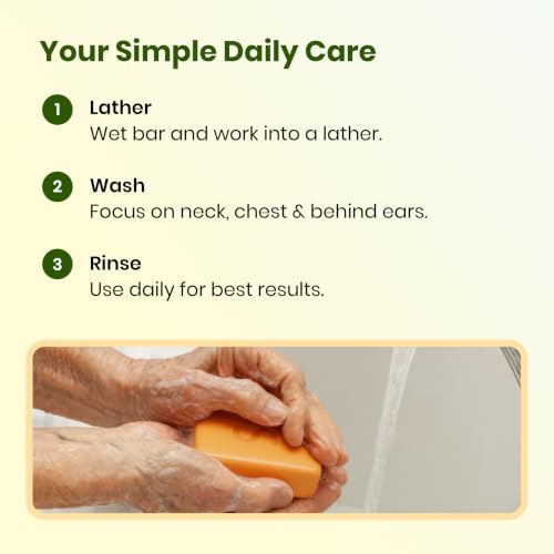 Image of Japanese Persimmon Soap | Body Odor Bar - Old People Smell Cleanser, 2 Pack