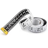 Maßbänder zum Nähen, Doppelseitiges Bandmaß Schneidermaßband für Schneider Handwerker Haushalte,150 cm/60 Inch, Weiß (1)