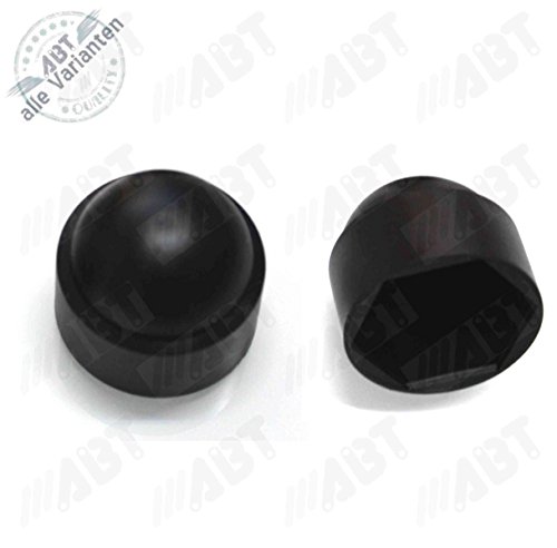 Preisvergleich Produktbild Abdeckkappen M12 für Sechskantschrauben, schwarz, 50 Stück