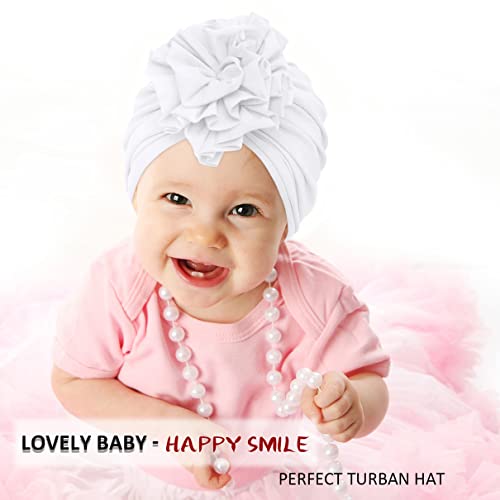 Weradau Baby-Girls Turban,Baby Girl Hat,Turban Hats For Infant Toddlers Girls, Baby Turban Hats With Bow Cap #TOP4
