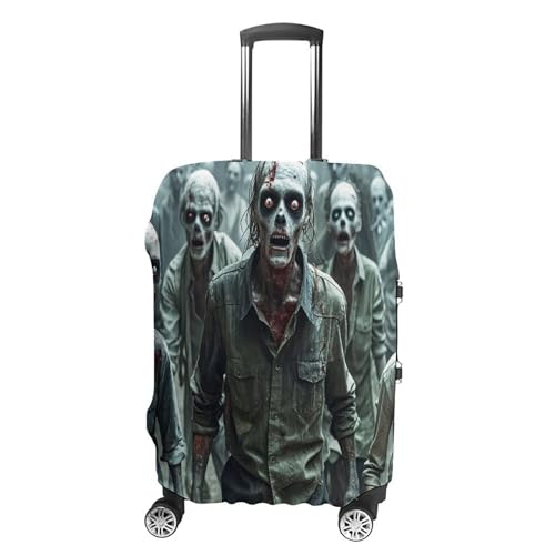 Many Zombie Travel Luggage Cover Washable Anti-scratch Suitcase Protector Dustproof Protective Cover Case for Wheeled Luggage Fits 19-32 Inch Luggage