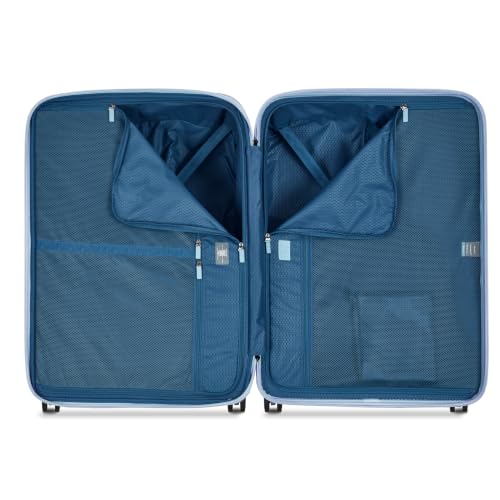 Image of DELSEY PARIS Chatelet Air 2.0, 28 Inch Checked Suitcase, Light Blue