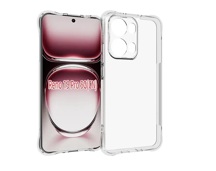 Image of for [Oppo Reno 13 Pro] Case,[Oppo Reno 13 Pro] Phone Back Case Cover Clear Transparent Corners TPU Shock-Absorption Flexible Cell Phone Cover for [Oppo Reno 13 Pro] - Transparent